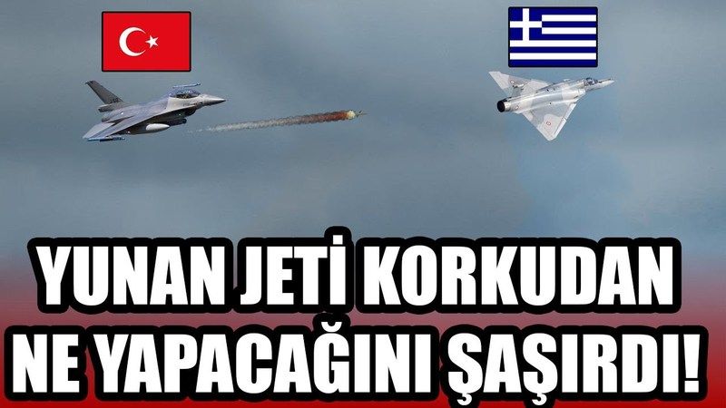 Yunan Jetleri Yine Rahat Durmadı! Taciz Fişeği Attılar! 2